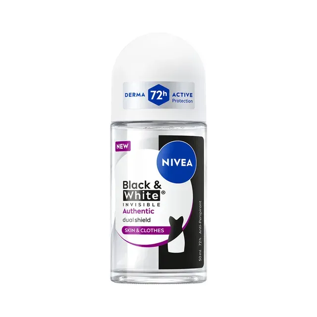 Rulldeodorant Black&White Authentic, NIVEA, 50ml