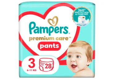 Püksmähk.PAMPERS PremCare s3,28tk 6-11kg