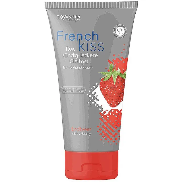 JoyDivision FrenchKiss Strawberry määrdegeel maitsega Strawberry 75 ml