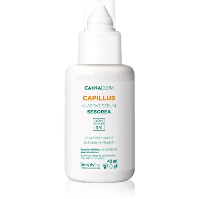 Cannaderm Capillus Seborea Hair Serum Aktiivseerum kuivale ja sügelevale peanahale 40 ml