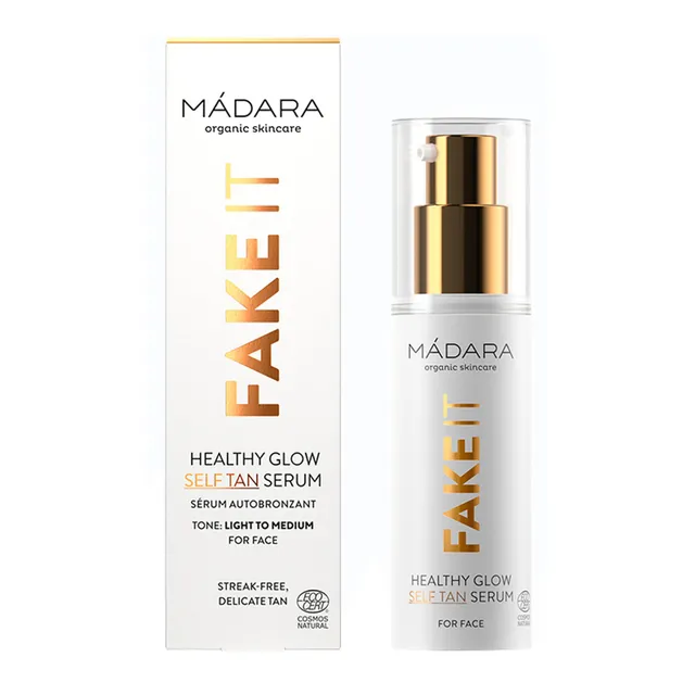 MADARA Fake It Healthy Glow Self Tan Serum Light To Medium 30ml