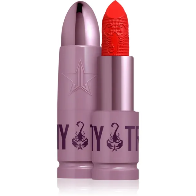 Jeffree Star Cosmetics Scorpio Shiny Trap Lipstick Suure pigmendisisaldusega kreemjas huulepulk varjund Hot Devotion 3 g