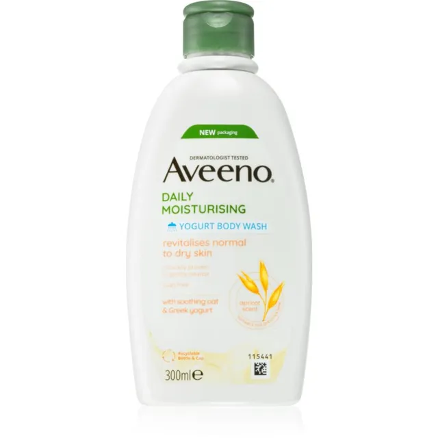 Aveeno Daily Moisturising Yoghurt body wash Toitev dušigeel Apricot & Yoghurt 300 ml
