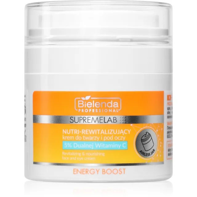 Bielenda Professional Supremelab Energy Boost Energiat andev kreem näole ja silmaümbruse piirkonnale 40 ml