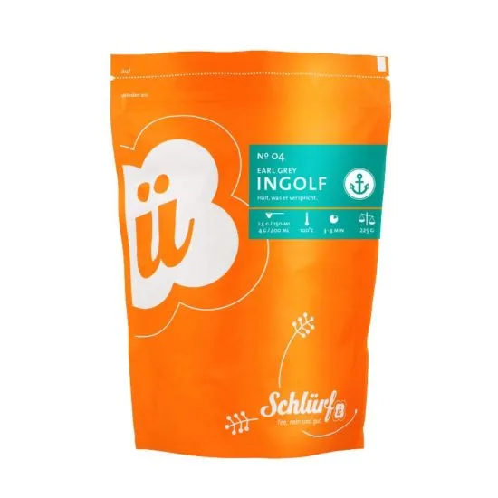 Schlürf ECO Ingolf Earl Grey must tee bergamotiga 225g