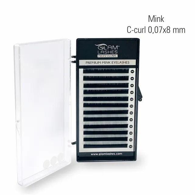 GlamLashes Premium Mink Eyelash Extension C-Curl 0,07