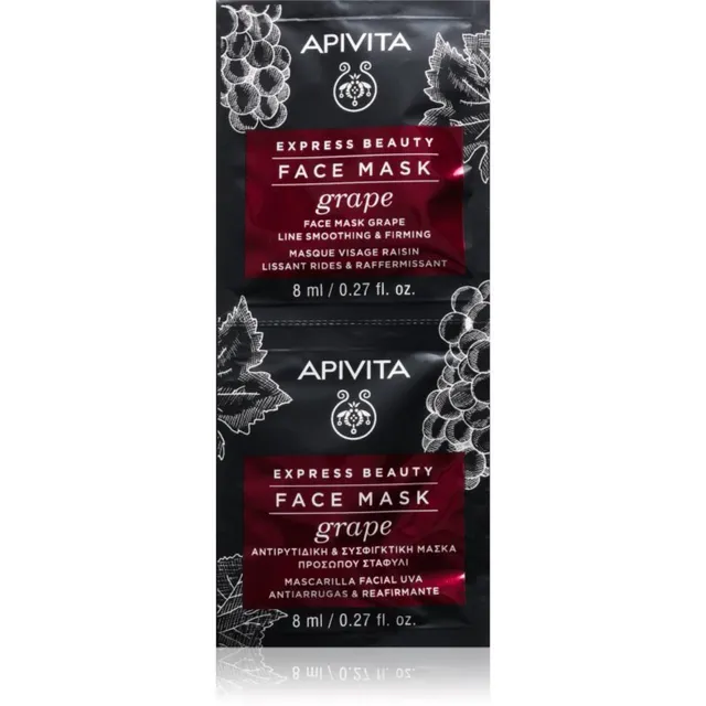 Apivita Express Beauty Grape Pinguldav näomask 2x8 ml