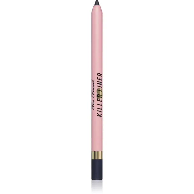 Too Faced Killer Liner 36 Hour Waterproof Gel Eyeliner Pencil Veekindel geel-silmalainer pikaajalise mõjuga varjund Sapphire 1,2 g