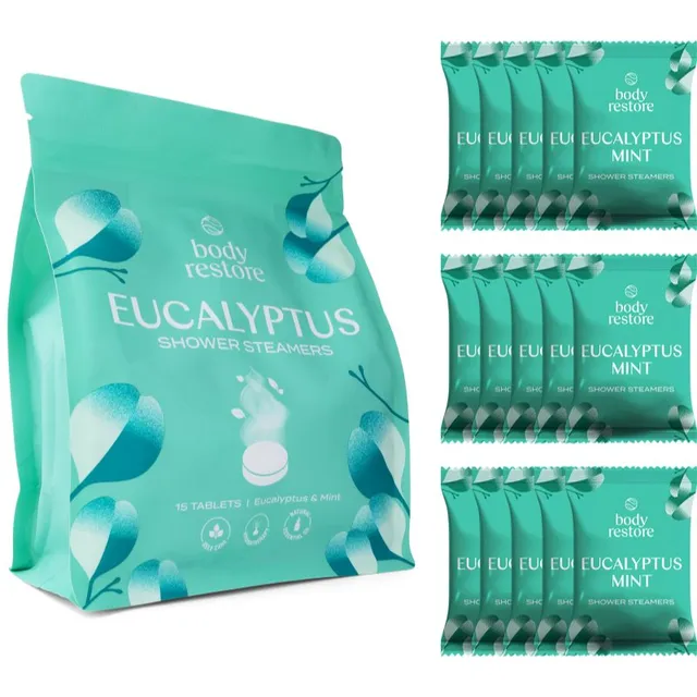 Body Restore Eucalyptus & Mint Shower Steamers dušitabletid 15 tk