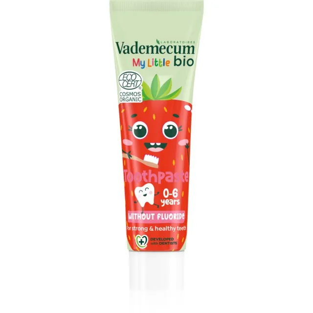 Vademecum BIO Strawberry Laste hambapasta ilma fluoriidita maasikas 50 ml