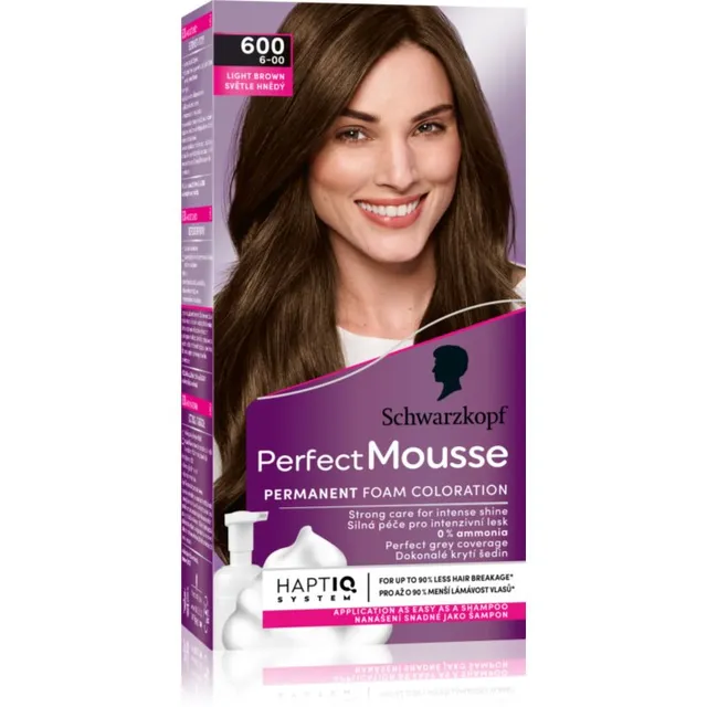 Schwarzkopf Perfect Mousse Püsijuuksevärv varjund 600 Light brown 1 tk