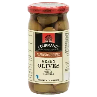 Rohelised oliivid mandlitega, GOURMANTE, 360 g