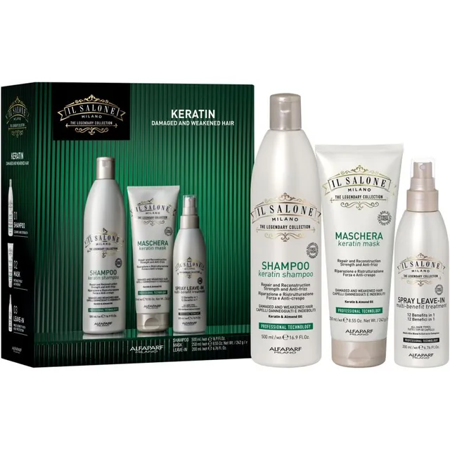 Alfaparf Milano Il Salone Milano Keratin kit Kinkekomplekt kahjustatud juustele
