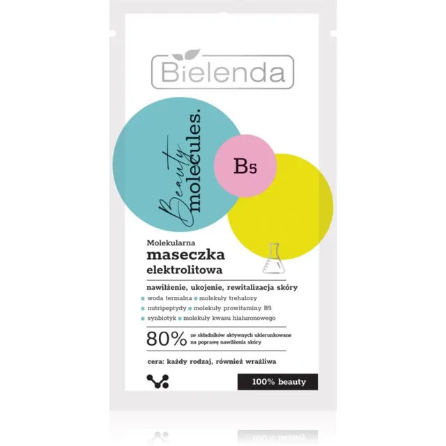 Bielenda Beauty Molecules Niisutav näomask rahustavate efektidega 8 g