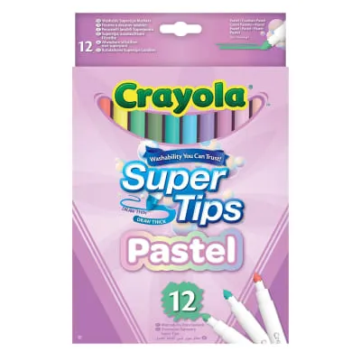 Pestavad pastelsed markerid Crayola 12tk