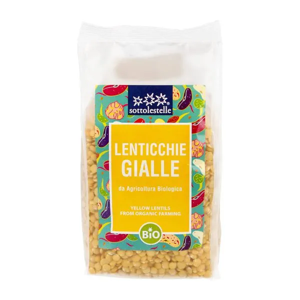 Kollased läätsed LENTICCHIE GIALLE, ökoloogilised