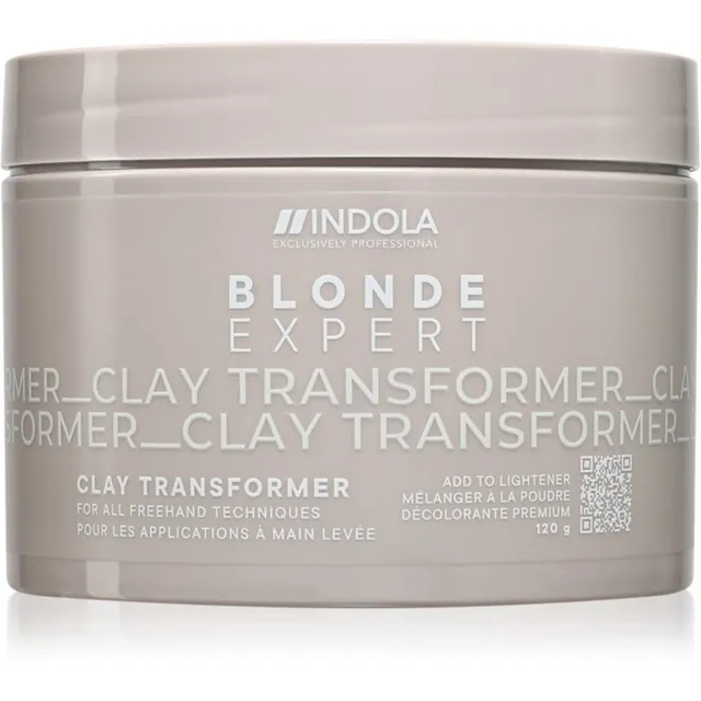 Indola Blond Expert Clay Transformer Helendav puuder blondidele juustele 120 g
