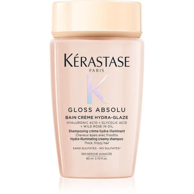 Kérastase Gloss Absolu Créme Bain Hydra-Glaze Šampoon säravate ja pehmete juuste jaoks 80 ml