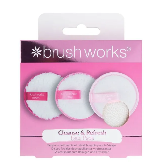 BRUSHWORKS Cleanse & Refresh Face Pads 3pcs
