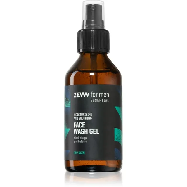 Zew For Men Essential Face Wash Gel Niisutav ja puhastav geel kuivale ja tundlikule nahale 100 ml