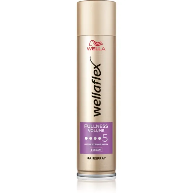 Wella Wellaflex Fullness Volume Eriti tugevalt fikseeriv juukselakk paindlikkuse ja volüümi andmiseks 250 ml