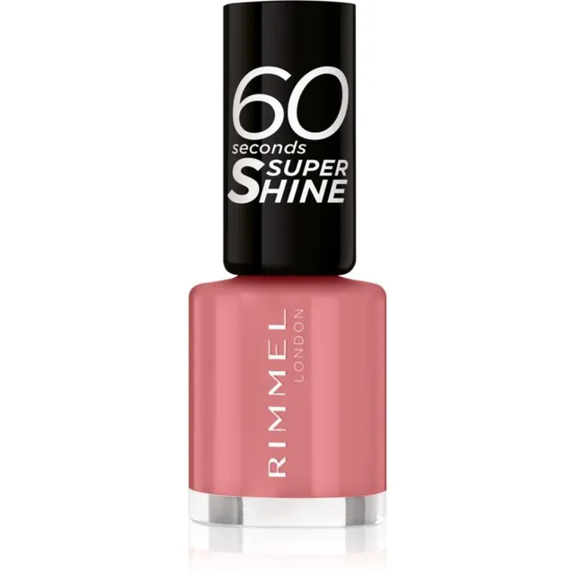 Rimmel 60 Seconds Super Shine Küünelakk varjund 235 Preppy In Pink 8 ml