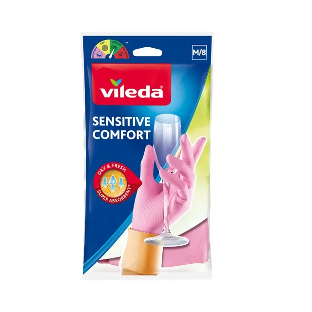 Kummikindad Sensitive M, VILEDA, 1 paar