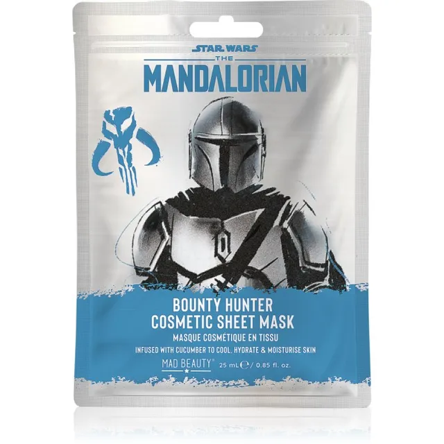 Mad Beauty Star Wars Mandalorian Silver Face Mask Lehtmask 25 ml