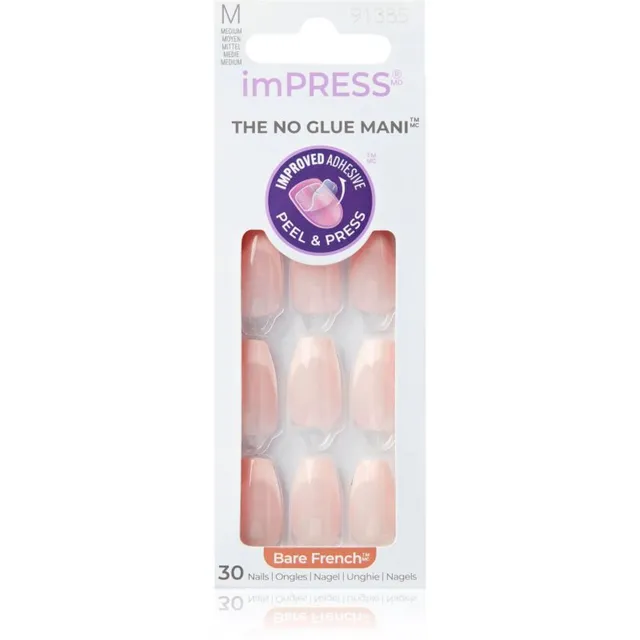 KISS imPRESS The No Glue Mani Kunstküüned isekleepuvad 30 tk