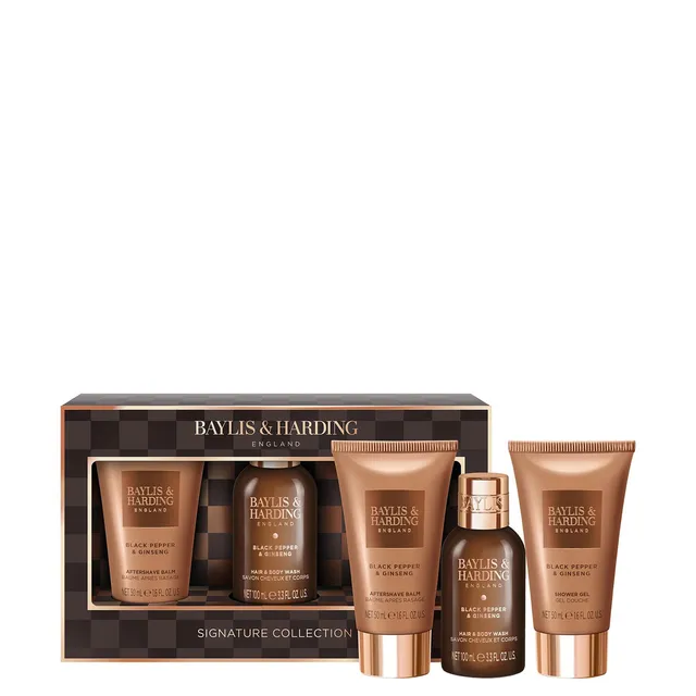 BAYLIS & HARDING Black Pepper & Ginseng Luxury Mini`s Trio komplekt