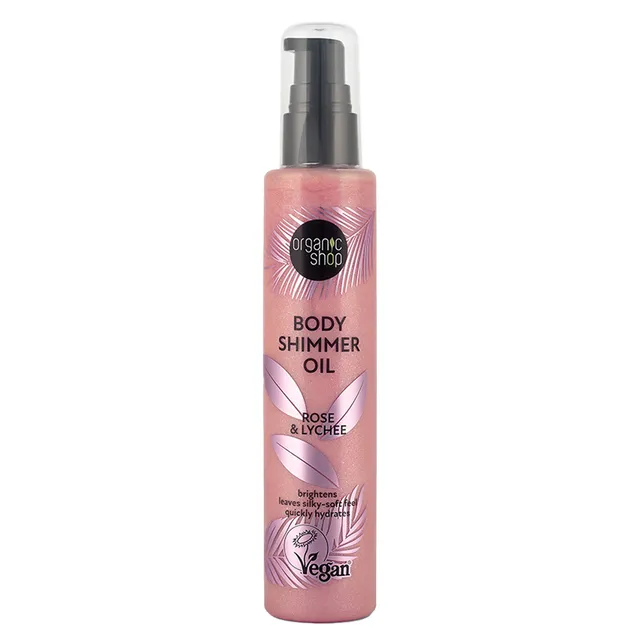 ORGANIC SHOP Rose & Lychee Shimmer Body Oil 100ml