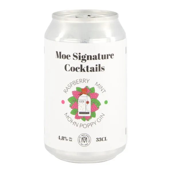 Moe Signature cocktail gin-raspberry-mint muu alkohoolnejook alk.4.8% vol 330ml Eesti