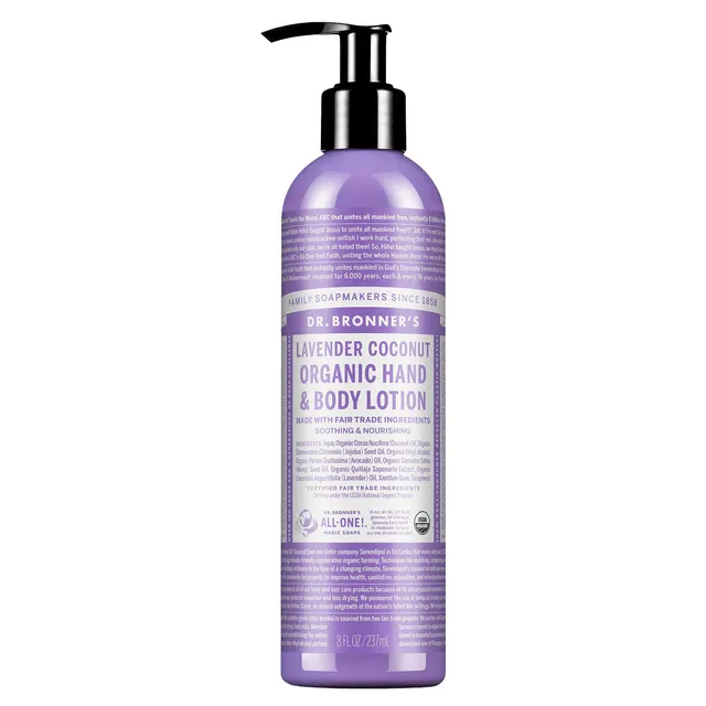 DR. BRONNERS Lavender-Coconut Organic Body Lotion 240ml