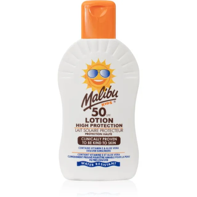 Malibu Kids Lotion Päikesekaitsepiim SPF 50 lastele 200 ml