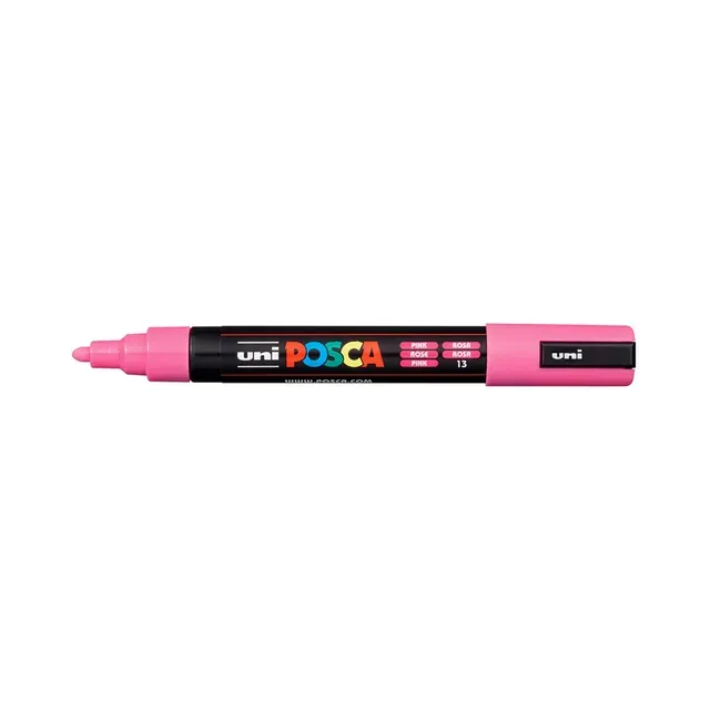 Marker PC-5M,1.8 roosa, POSCA, 1 tk