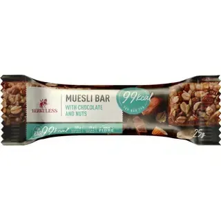 Herkuless müslibatoon šokolaadi ja pähklitega 25g