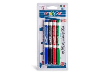 Valge tahvli marker CARIOCA, 4,5mm 4tk