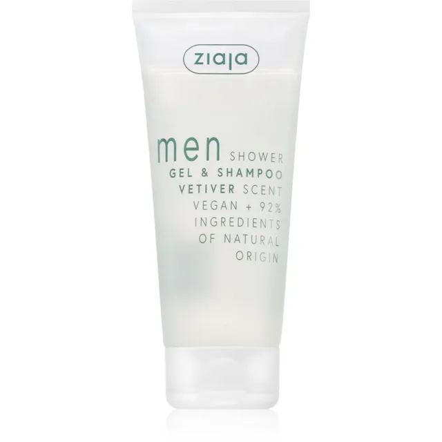 Ziaja Men Dušigeel ja šampoon kaks-ühes meestele Vetiver 200 ml