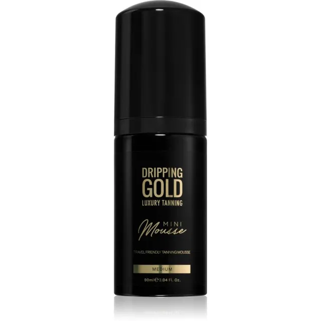 Dripping Gold Luxury Tanning Mini Mousse Isepruunistav vaht näole ja kehale varjund Medium 90 ml