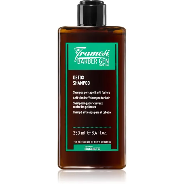 Framesi Barber Gen Detox Puhastav ja detoksifitseeriv šampoon kõõma vastu 250 ml