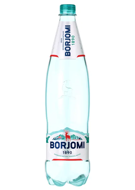 Karboniseeritud looduslik mineraalvesi, BORJOMI, 1 L