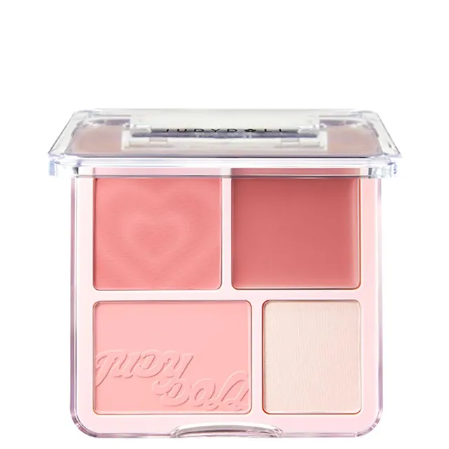JUDYDOLL Blush & Highlight Palette No.02 Soft Peach 9g
