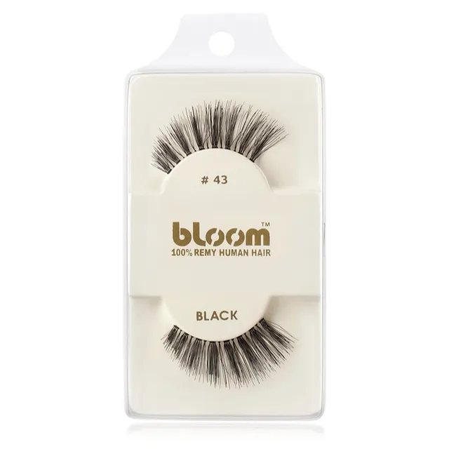 Bloom Natural Kleebitavad ripsmed inimjuustest No. 43 (Black) 1 cm