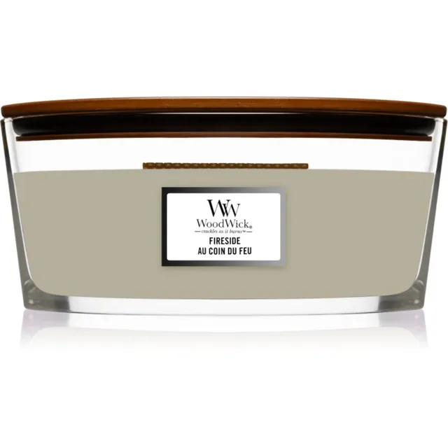Woodwick Fireplace Fireside lõhnaküünal puidust taht (hearthwick) 453 g