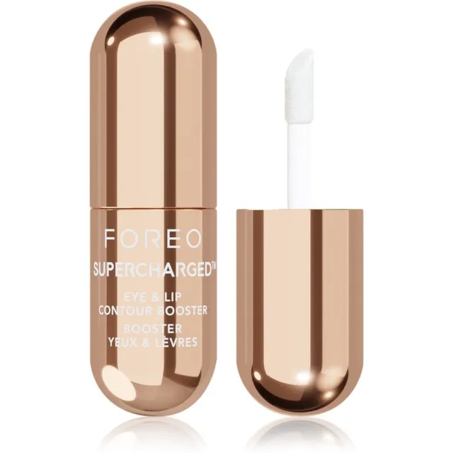 FOREO SUPERCHARGED Eye & Lip Contour Booster elektrit juhtiv seerum silma- ja huulekontuuride rõhutamiseks 3x3.5 ml