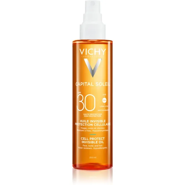 Vichy Capital Soleil Cell Protect Invisible Oil Kaitsev õli SPF 30 200 ml