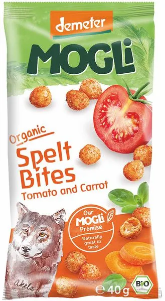 Krõbedad speltapallid tomati ja porgandiga, biodünaamilised