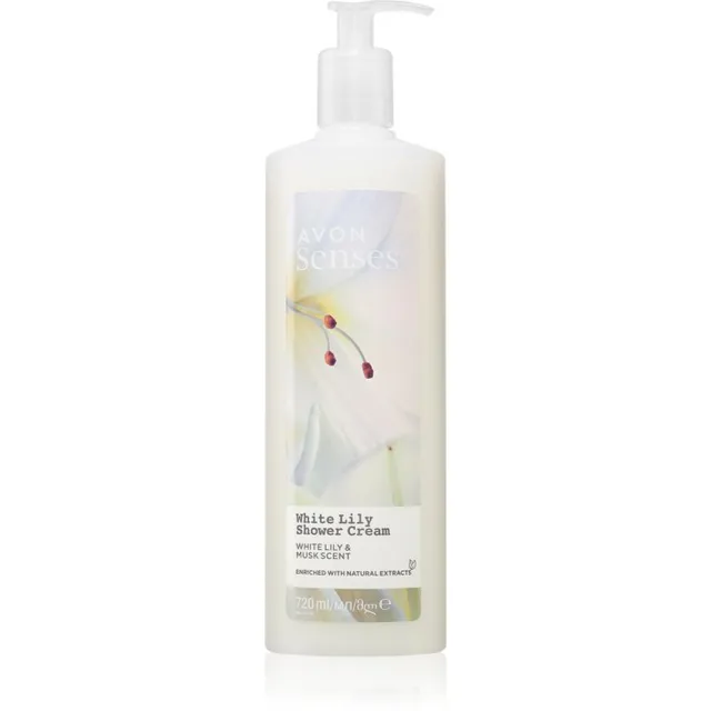 Avon Senses White Lily & Musk Turgutav dušigeel 720 ml