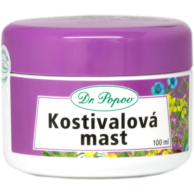 Dr. Popov Herbal ointments Comfrey Massaažikreem lihastele, liigestele ja sidemetele 100 ml
