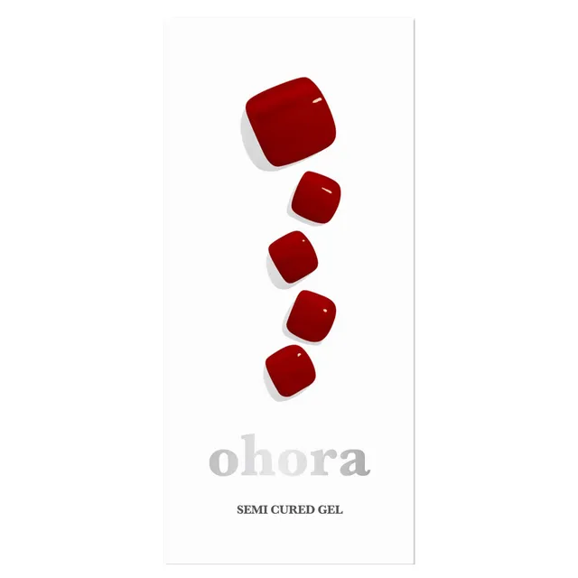 OHORA Semi Cured Gel Pedicure Strips P Basic Pedicure No.4 30pcs